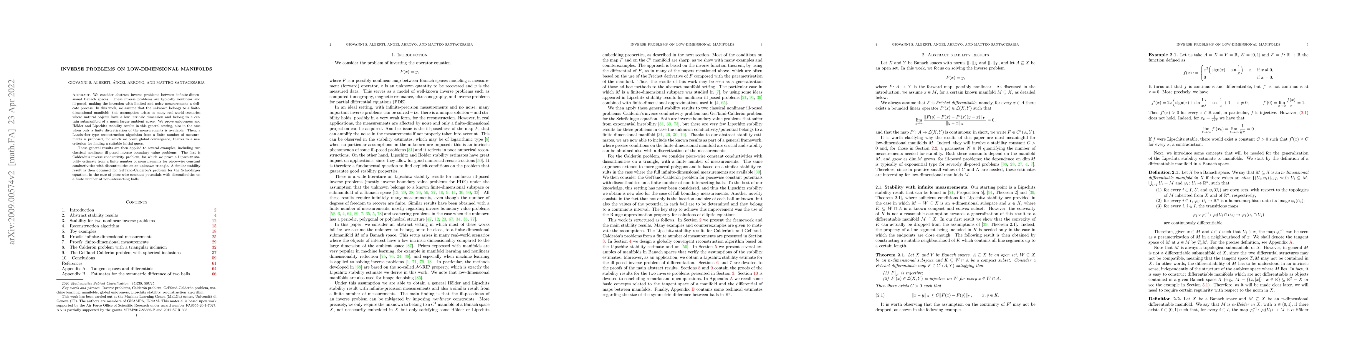 Thumbnail for Inverse problems on low-dimensional manifolds