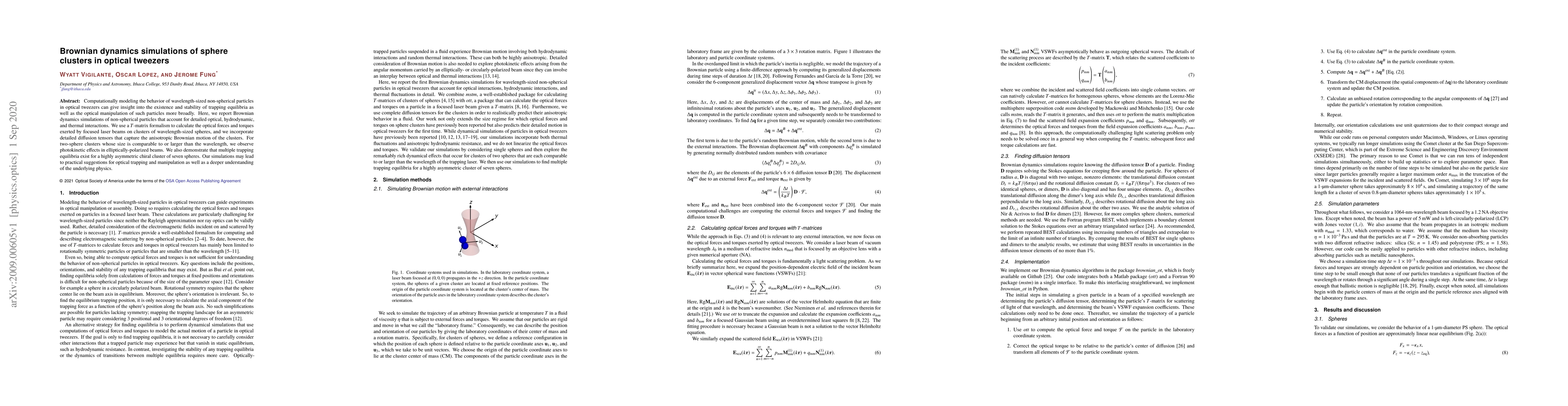 Thumbnail for Brownian dynamics simulations of sphere clusters in optical tweezers