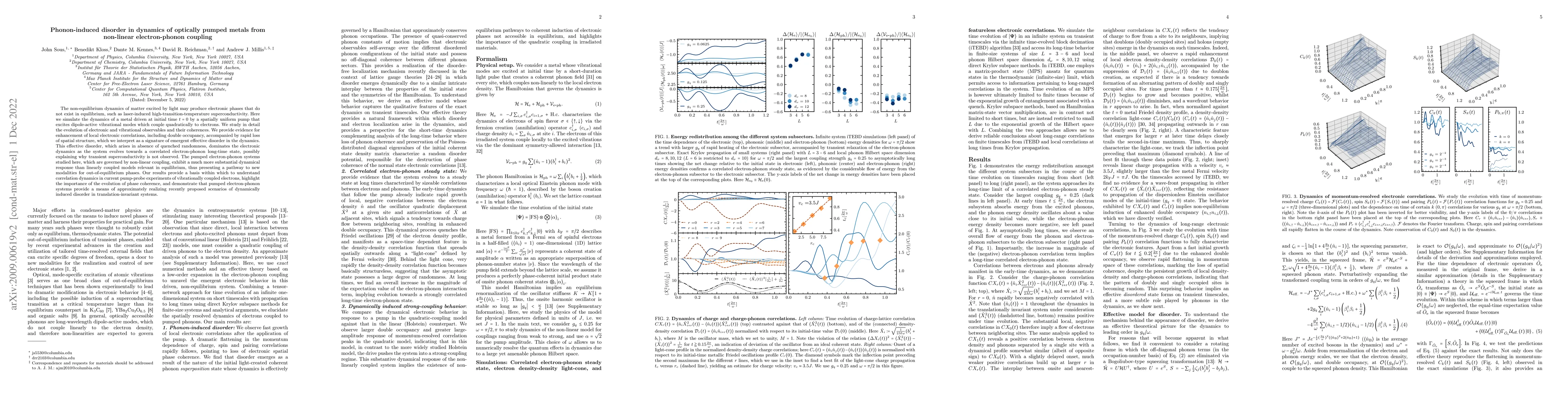 Thumbnail for Phonon-induced disorder in dynamics of optically pumped metals from
  non-linear electron-phonon coupling