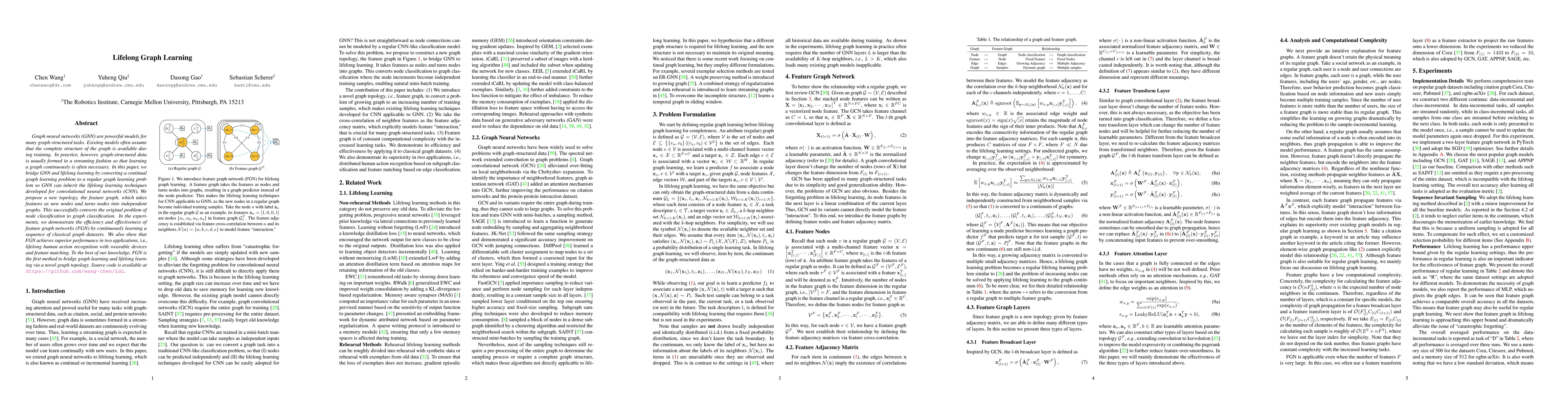 Thumbnail for Lifelong Graph Learning