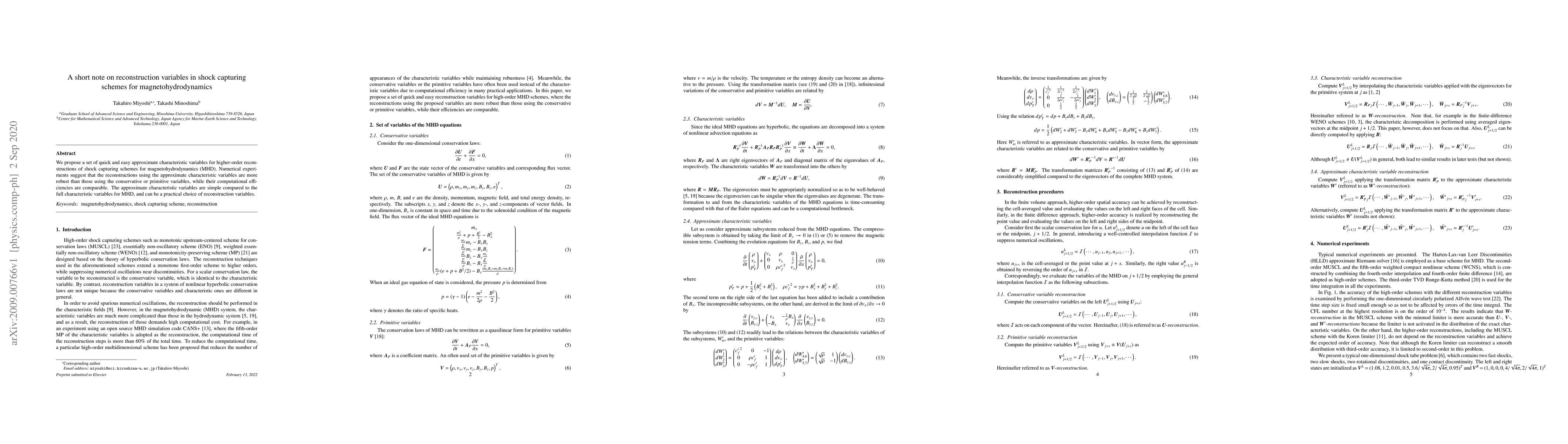 Thumbnail for A short note on reconstruction variables in shock capturing schemes for
  magnetohydrodynamics