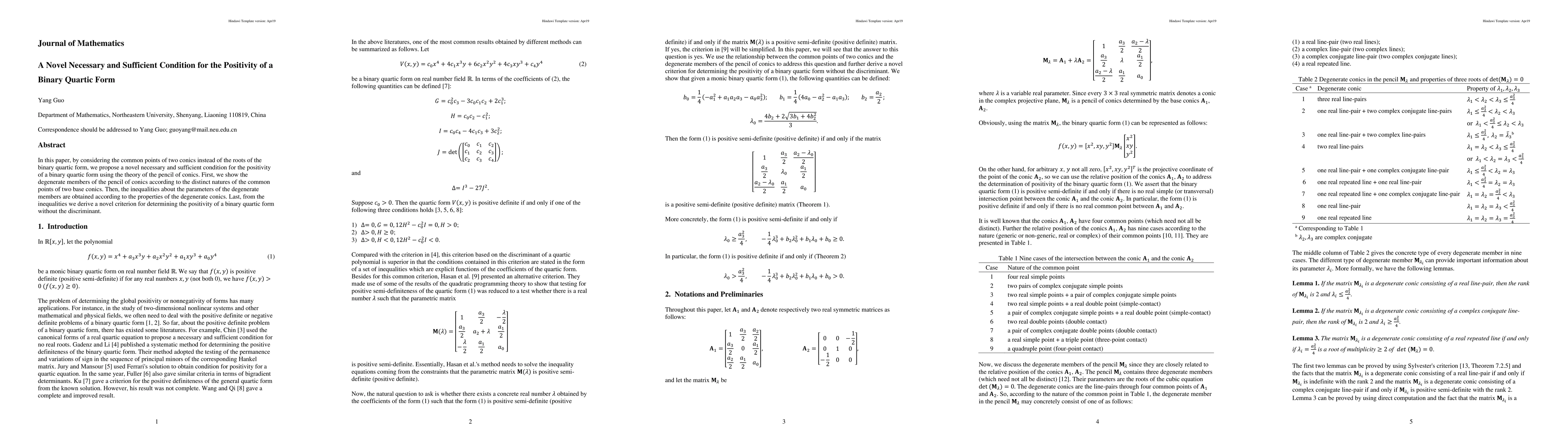 Thumbnail for A novel necessary and sufficient condition for the positivity of a
  binary quartic form