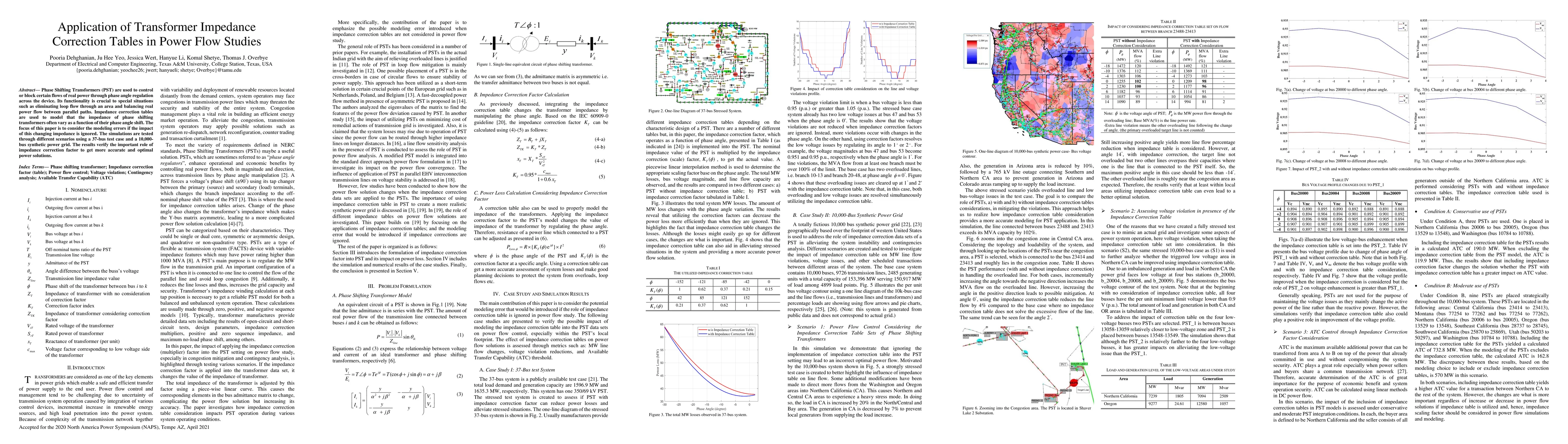 Thumbnail for Application of Transformer Impedance Correction Tables in Power Flow
  Studies