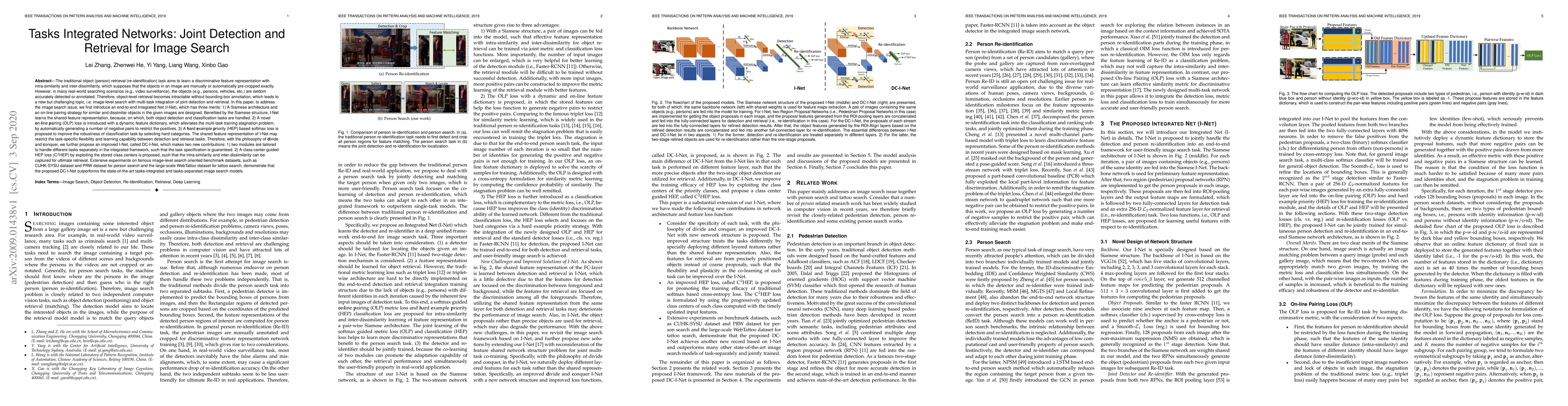 Thumbnail for Tasks Integrated Networks: Joint Detection and Retrieval for Image
  Search