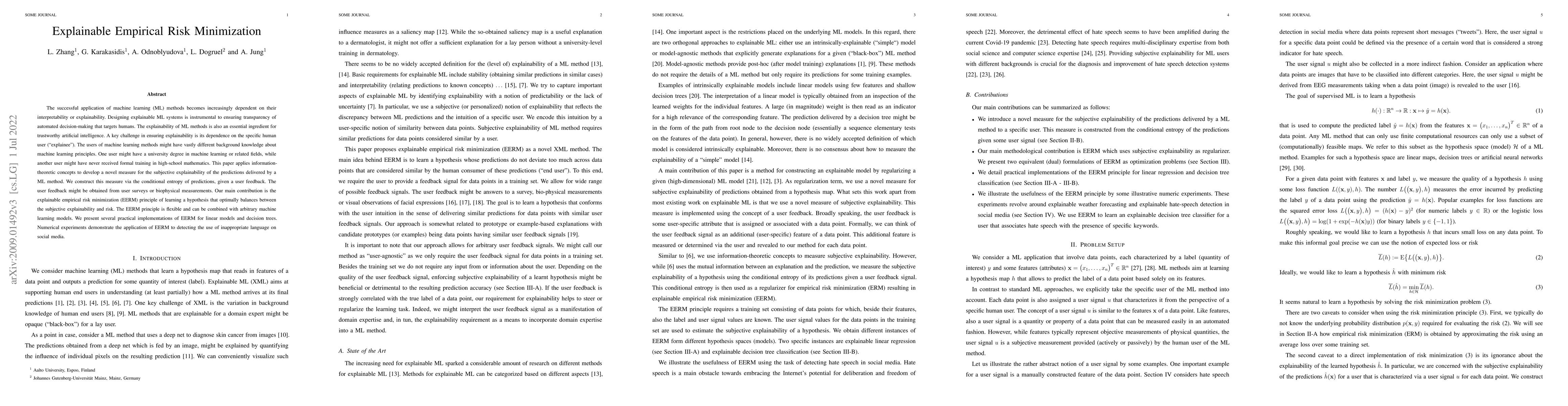 Thumbnail for Explainable Empirical Risk Minimization