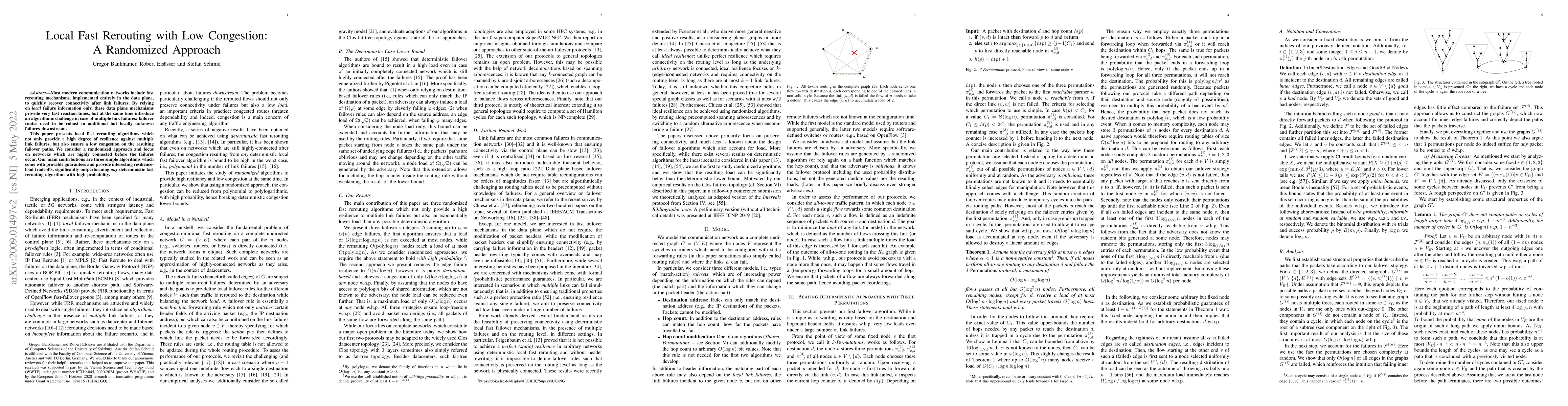 Thumbnail for Local Fast Rerouting with Low Congestion: A Randomized Approach