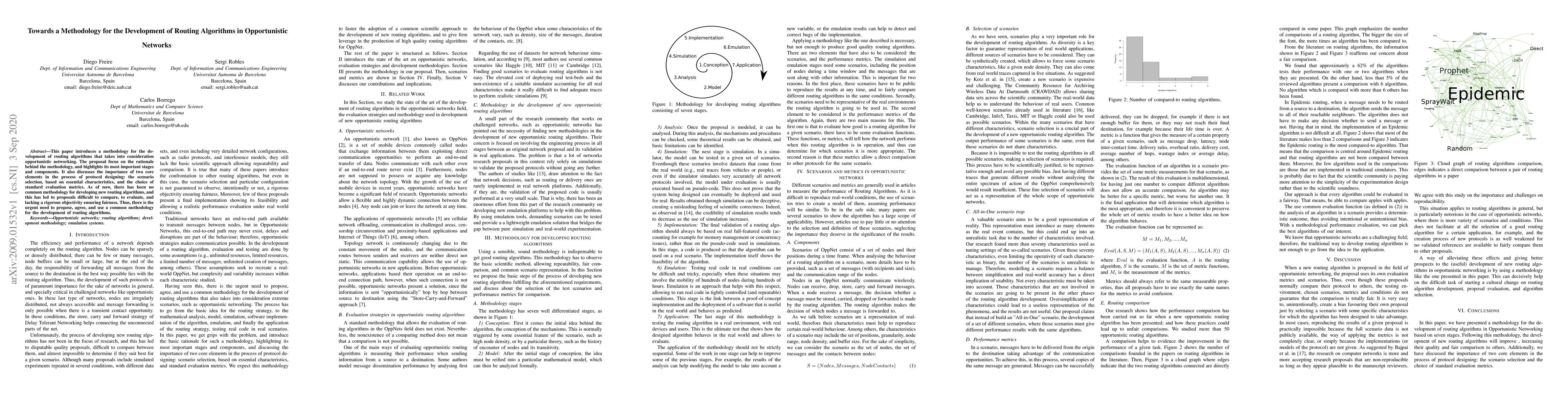 Thumbnail for Towards a Methodology for the Development of Routing Algorithms in
  Opportunistic Networks