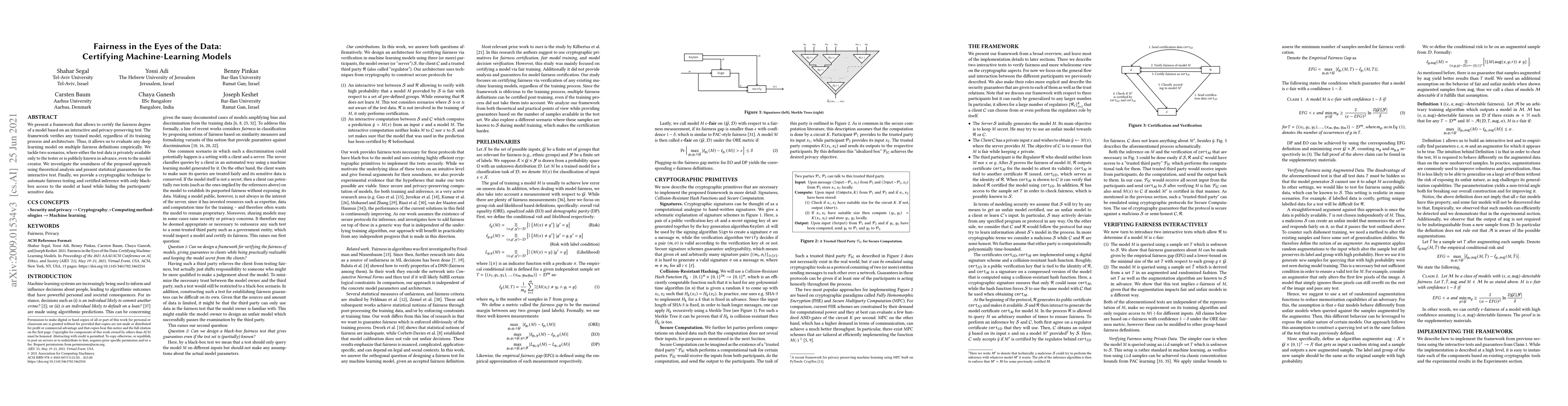 Thumbnail for Fairness in the Eyes of the Data: Certifying Machine-Learning Models