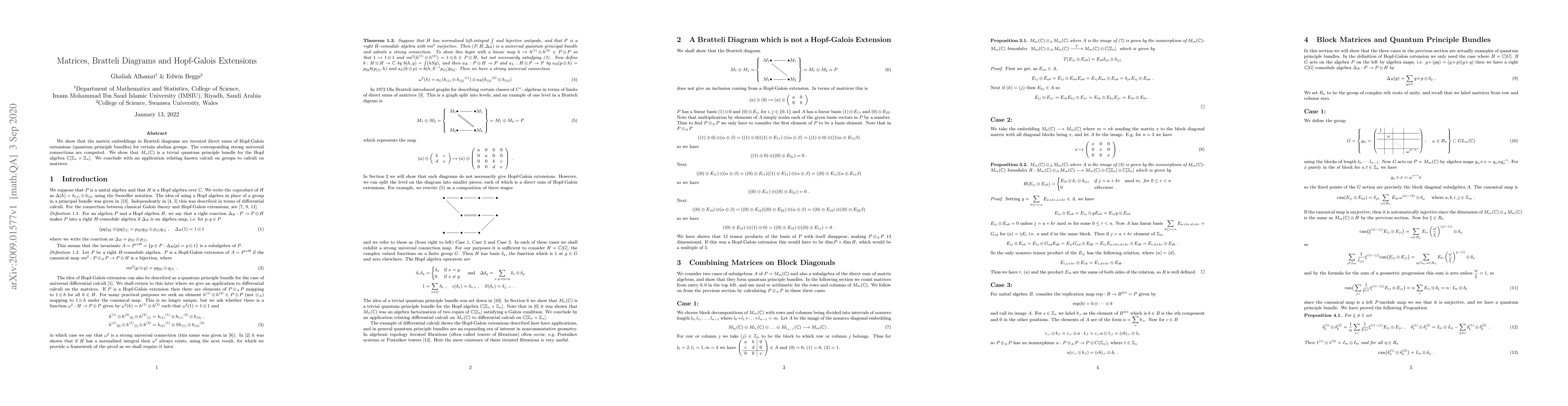 Thumbnail for Matrices, Bratteli Diagrams and Hopf-Galois Extensions