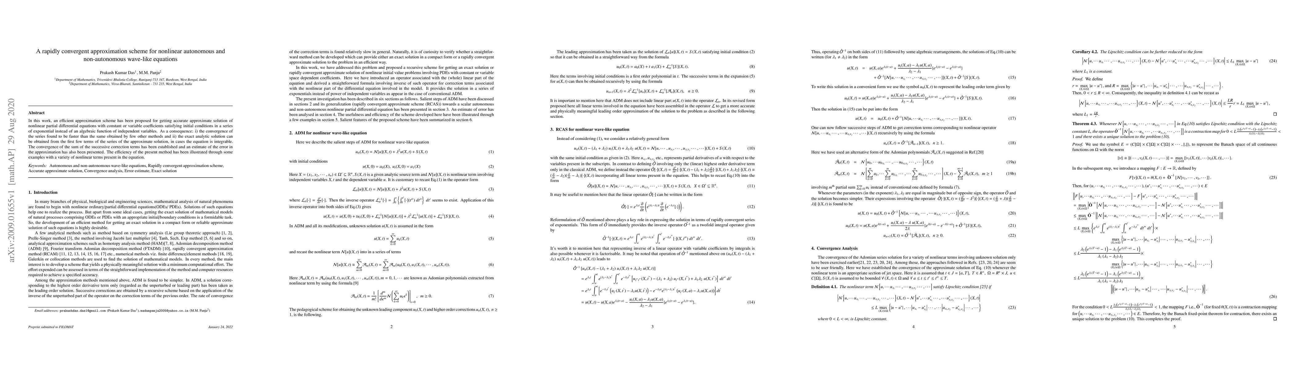Thumbnail for A rapidly convergent approximation scheme for nonlinear autonomous and
  non-autonomous wave-like equations
