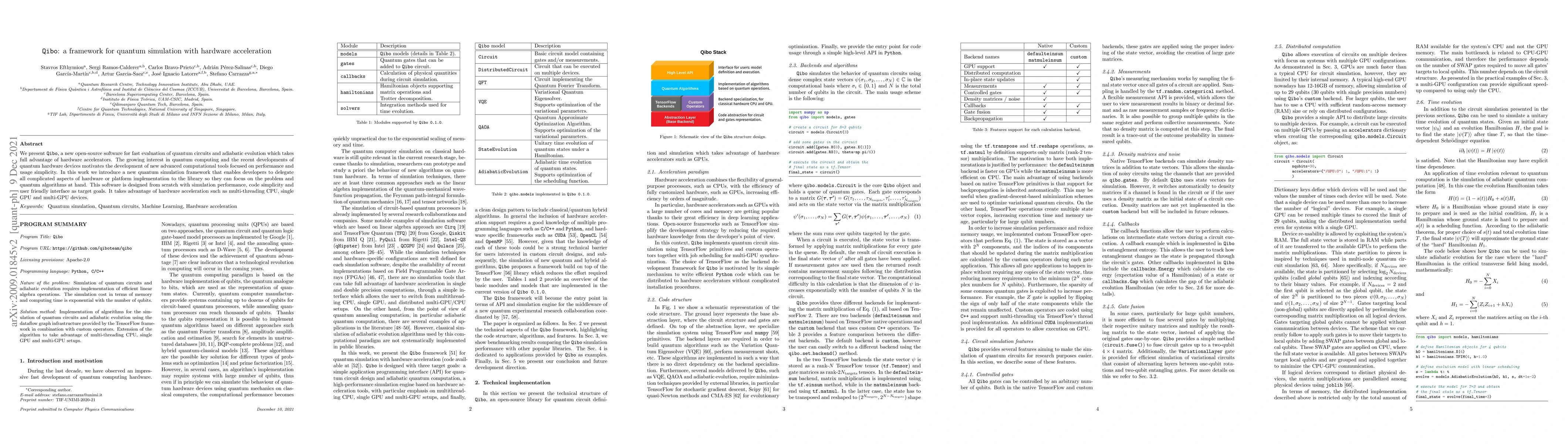 Thumbnail for Qibo: a framework for quantum simulation with hardware acceleration
