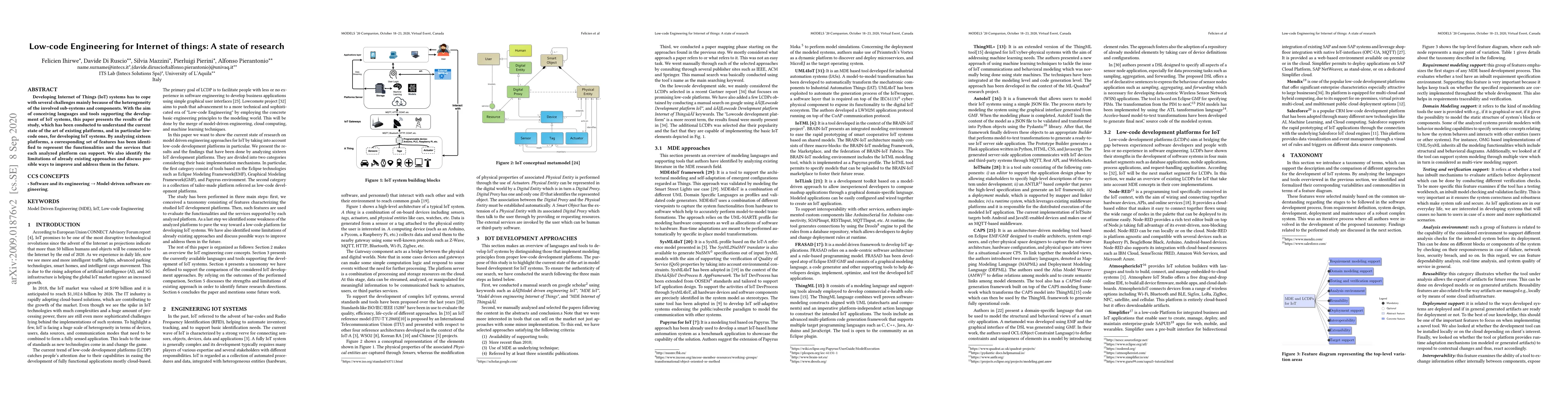 Thumbnail for Low-code Engineering for Internet of things: A state of research