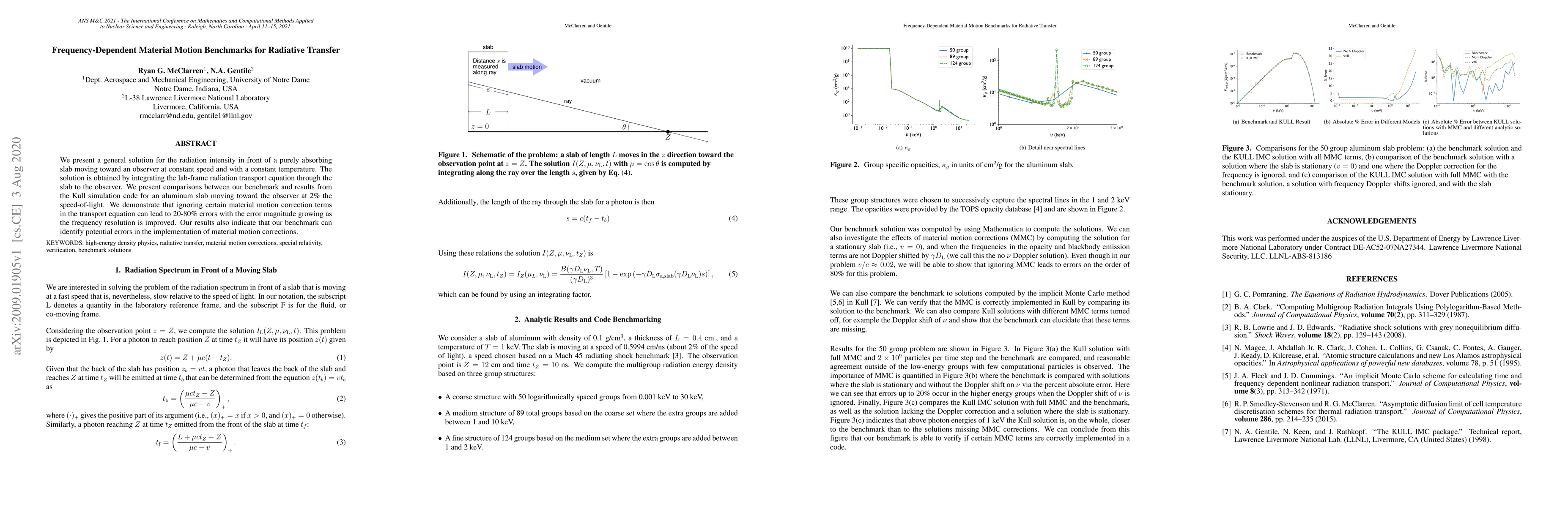Thumbnail for Frequency-Dependent Material Motion Benchmarks for Radiative Transfer