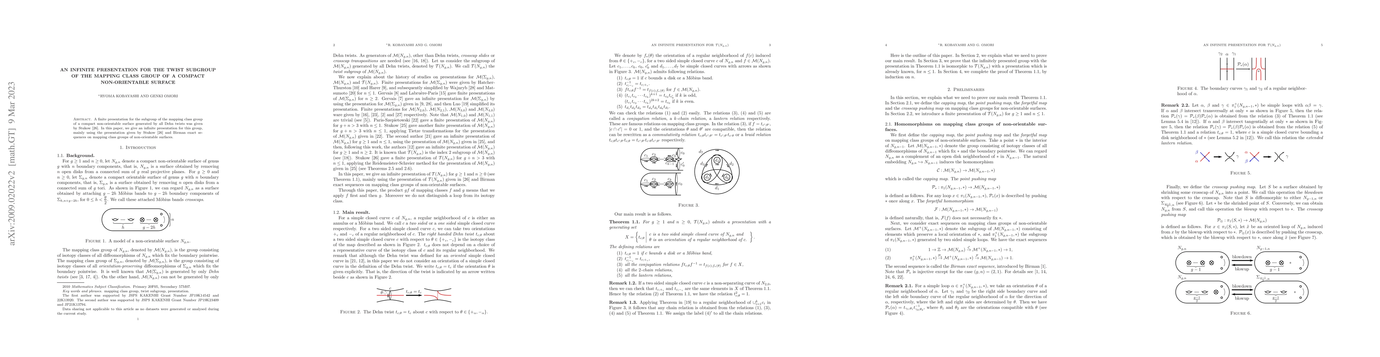 Thumbnail for An infinite presentation for the twist subgroup of the mapping class
  group of a compact non-orientable surface