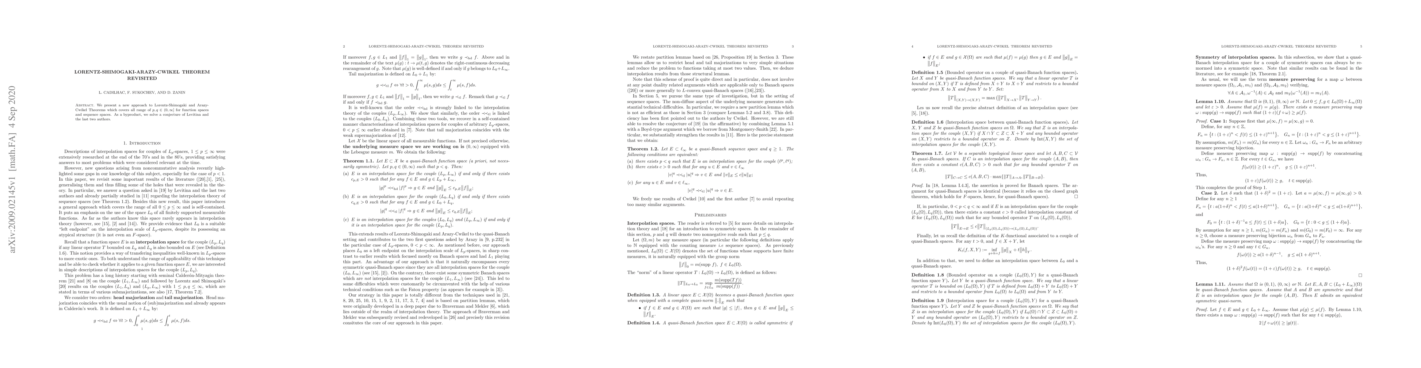 Thumbnail for Lorentz-Shimogaki-Arazy-Cwikel Theorem Revisited
