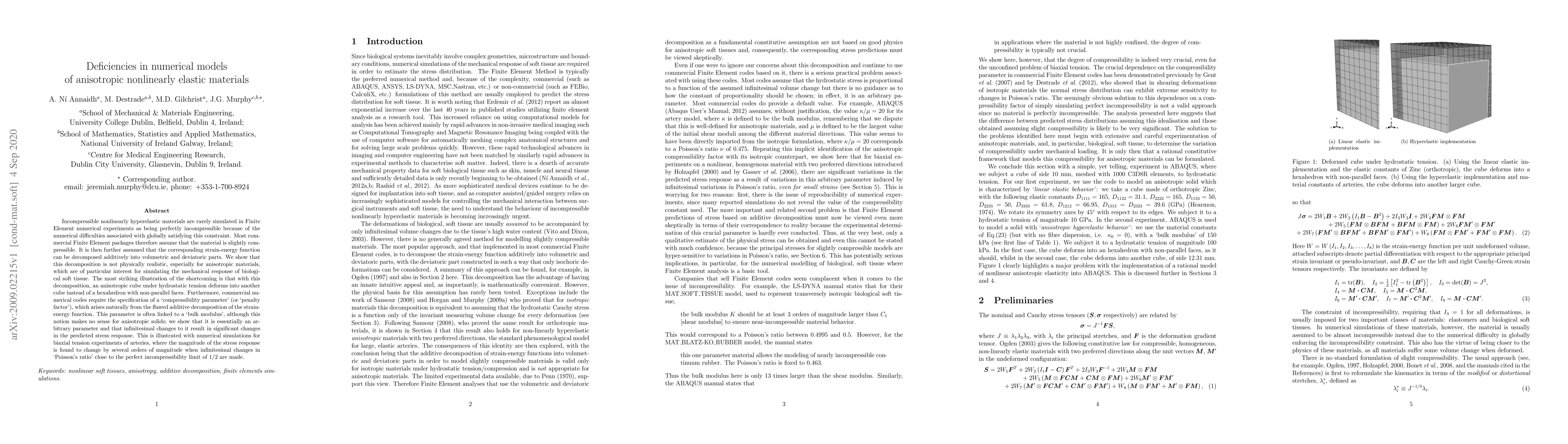 Thumbnail for Deficiencies in numerical models of anisotropic nonlinearly elastic
  materials