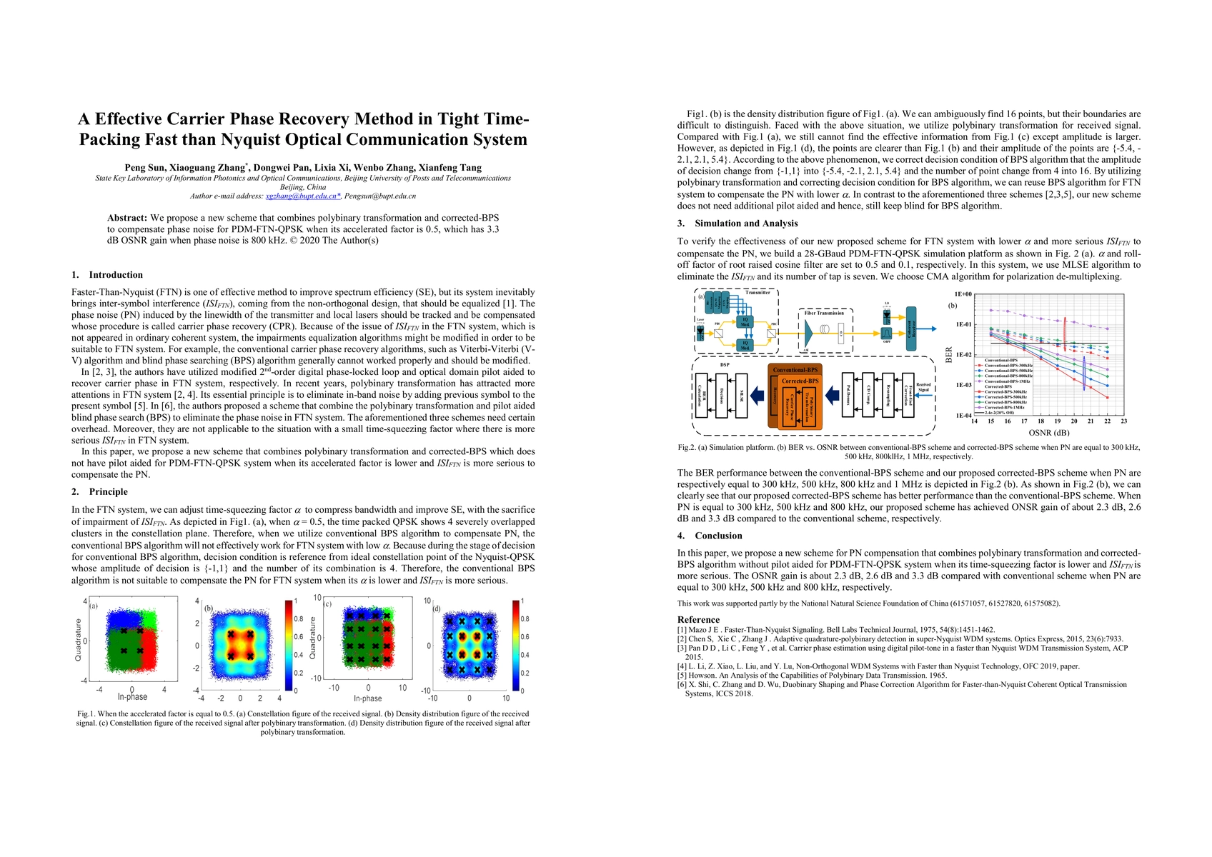 Thumbnail for A Effective Carrier Phase Recovery Method in Tigth Time-Packing Fast
  than Nyquist Optical Communication System