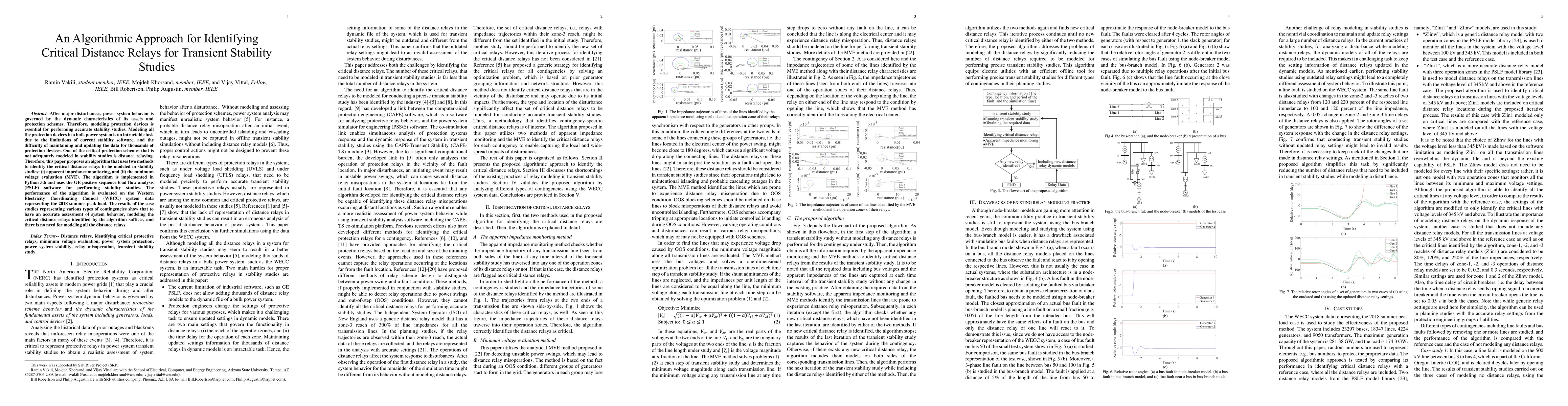Thumbnail for An Algorithmic Approach for Identifying Critical Distance Relays for
  Transient Stability Studies