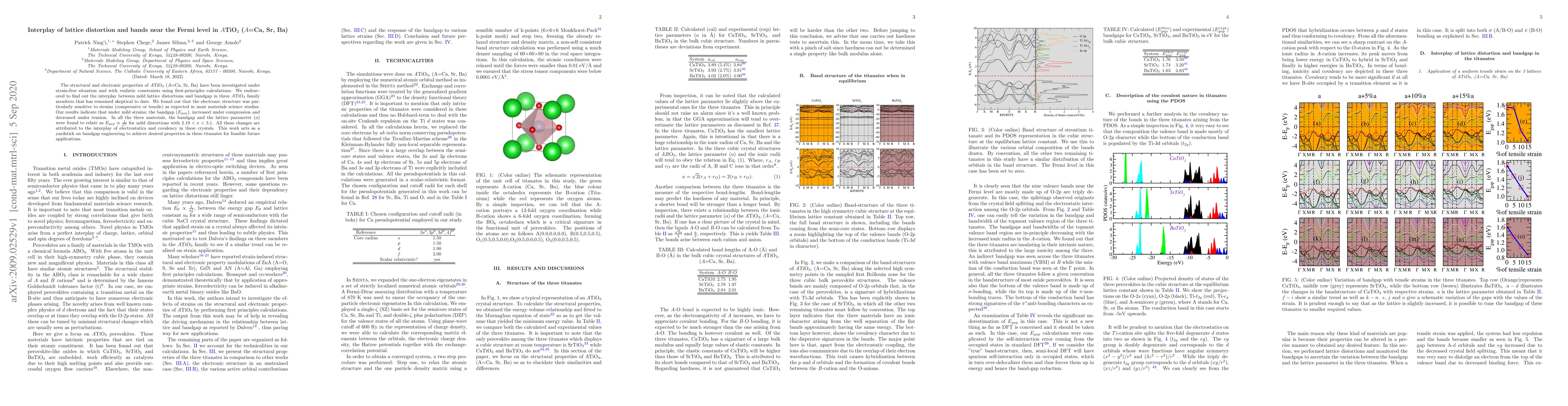 Thumbnail for Interplay of lattice distortion and bands near the Fermi level in
  $A$TiO$_3$ ($A$=Ca, Sr, Ba)