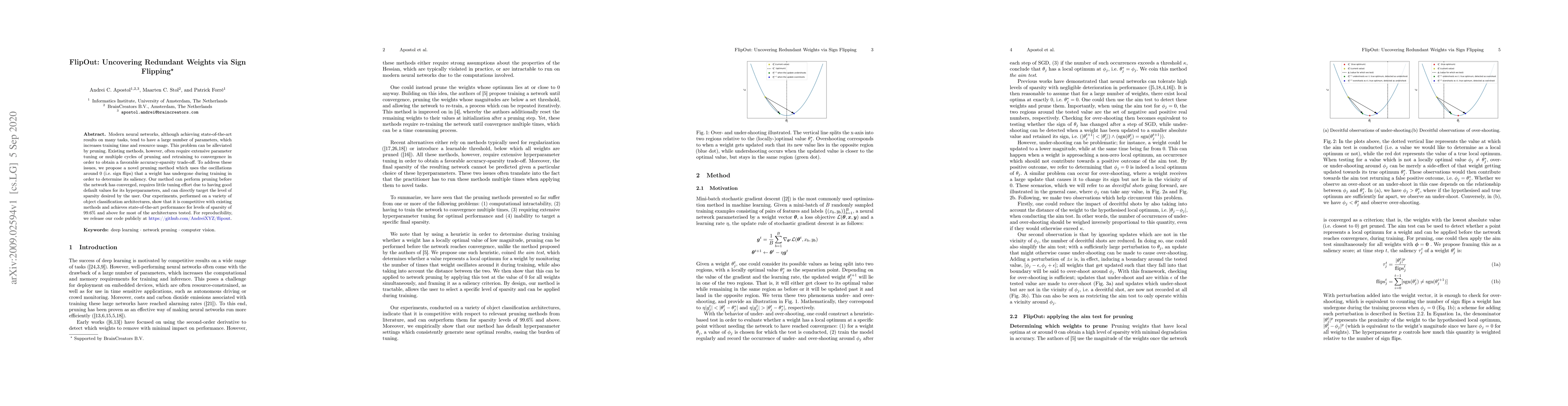 Thumbnail for FlipOut: Uncovering Redundant Weights via Sign Flipping