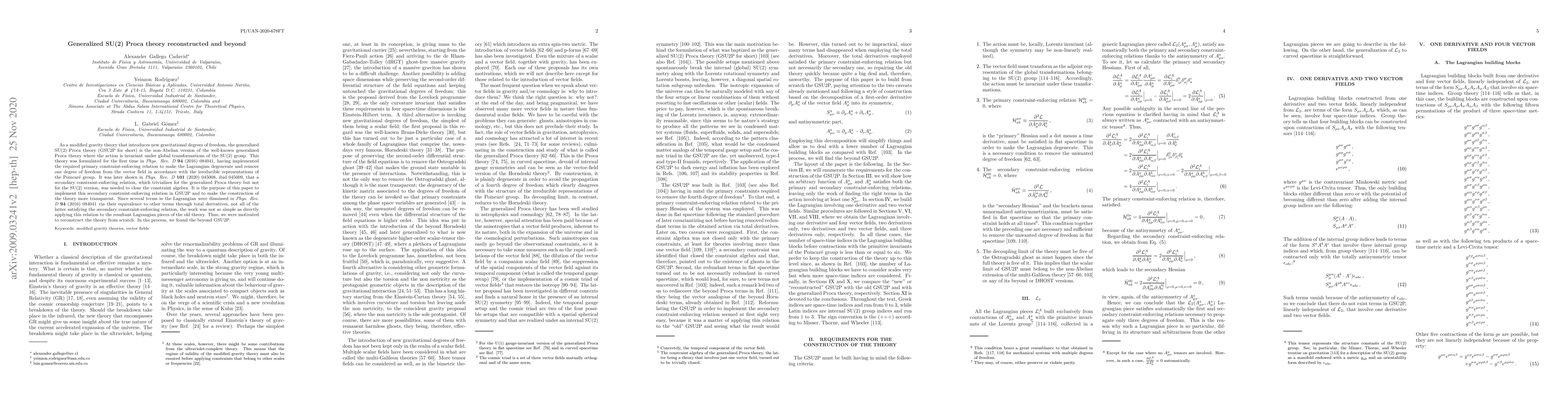 Thumbnail for Generalized SU(2) Proca theory reconstructed and beyond
