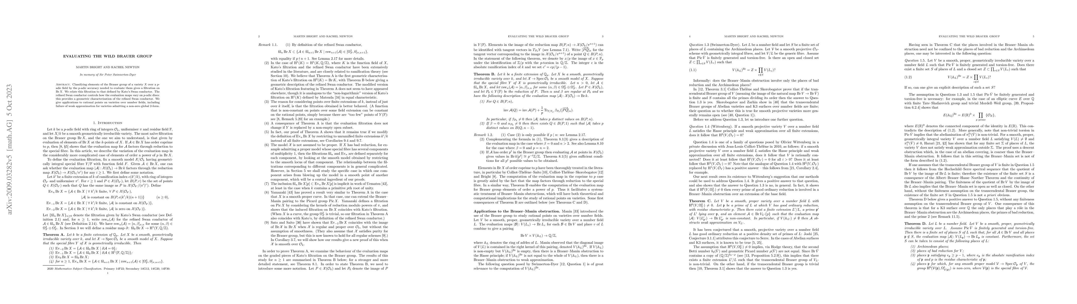 Thumbnail for Evaluating the wild Brauer group