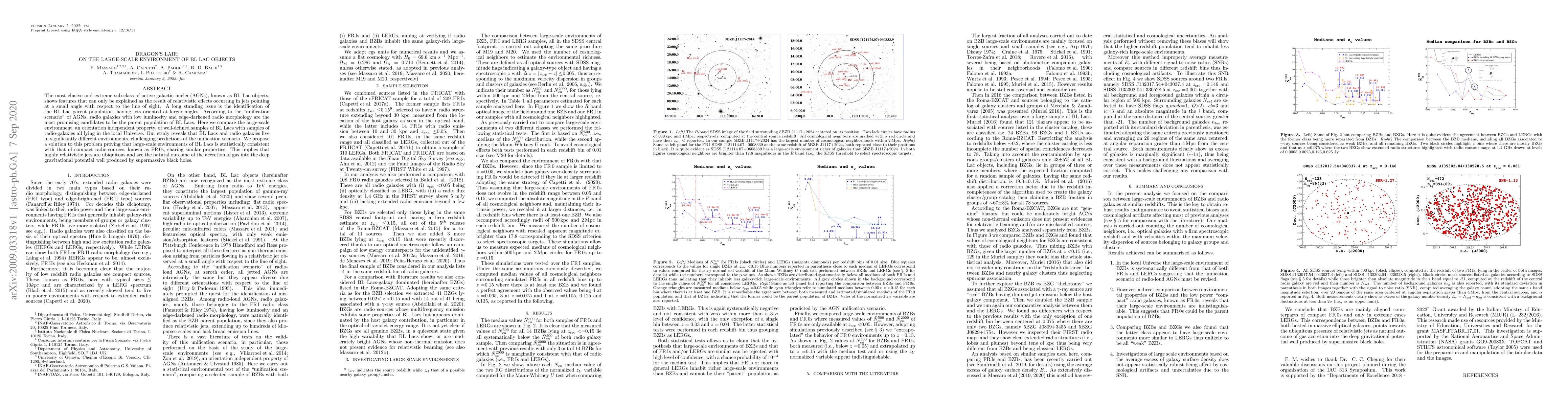 Thumbnail for Dragon's Lair: on the large-scale environment of BL Lac objects
