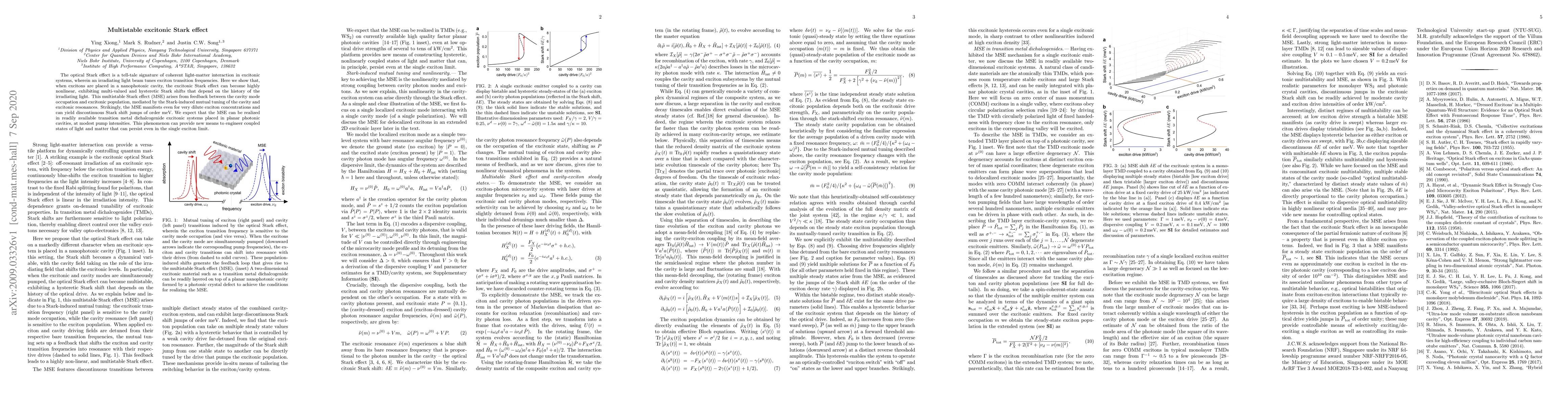 Thumbnail for Multistable excitonic Stark effect