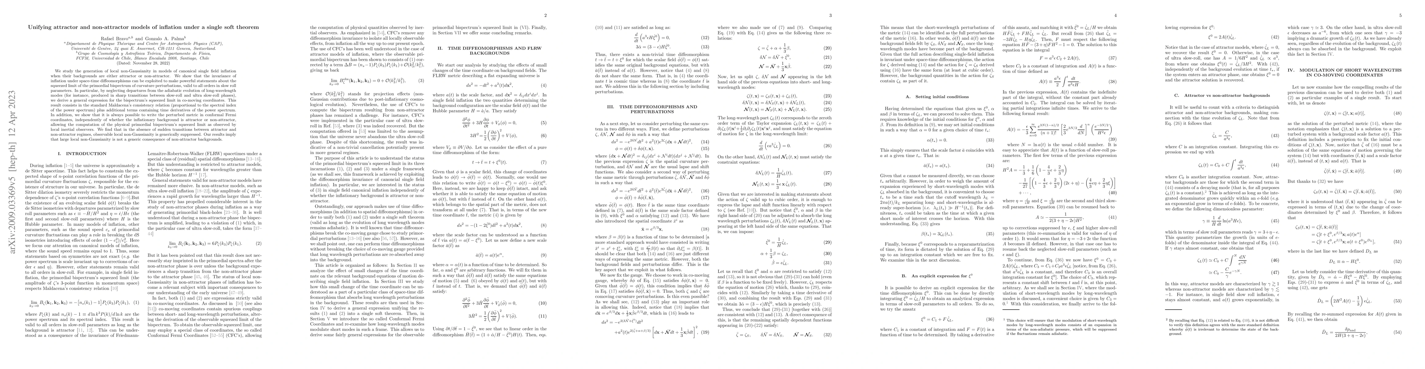 Thumbnail for Unifying attractor and non-attractor models of inflation under a single
  soft theorem