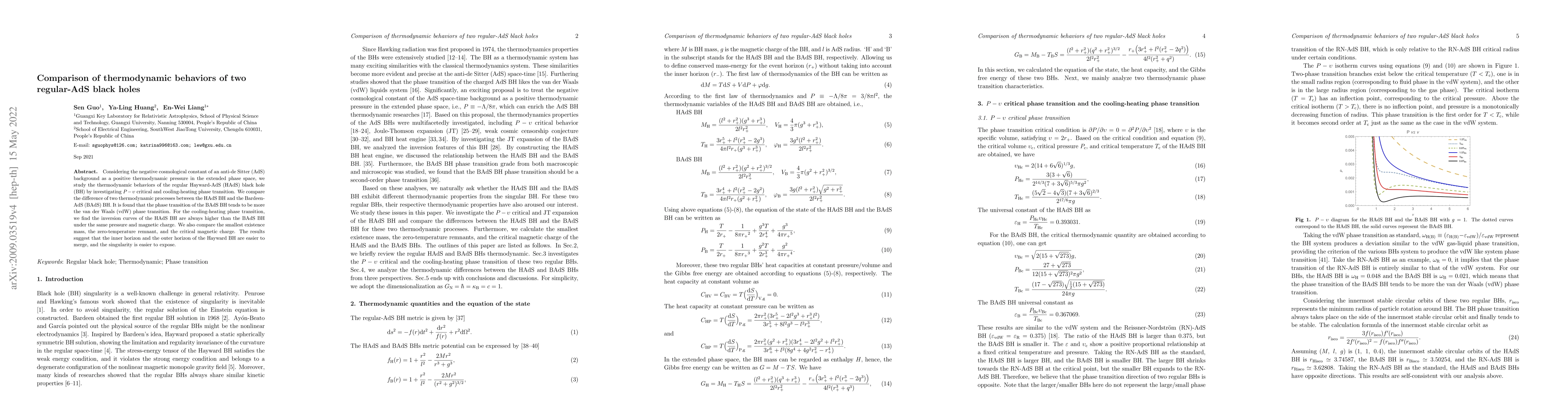 Thumbnail for Comparison of thermodynamic behaviors of two regular-AdS black holes