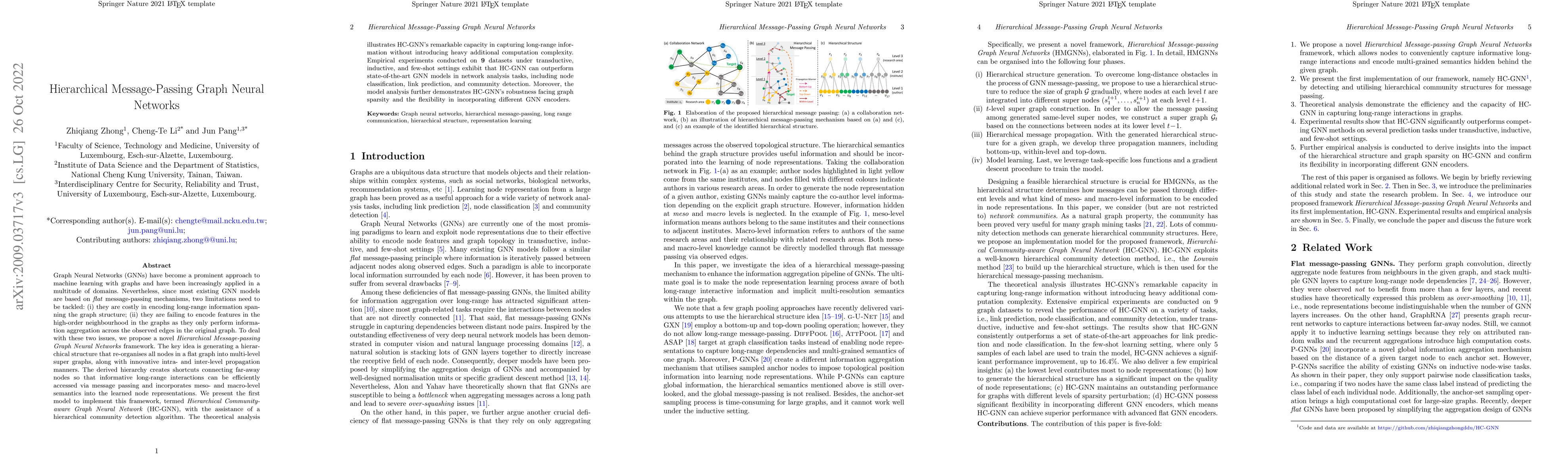 Thumbnail for Hierarchical Message-Passing Graph Neural Networks