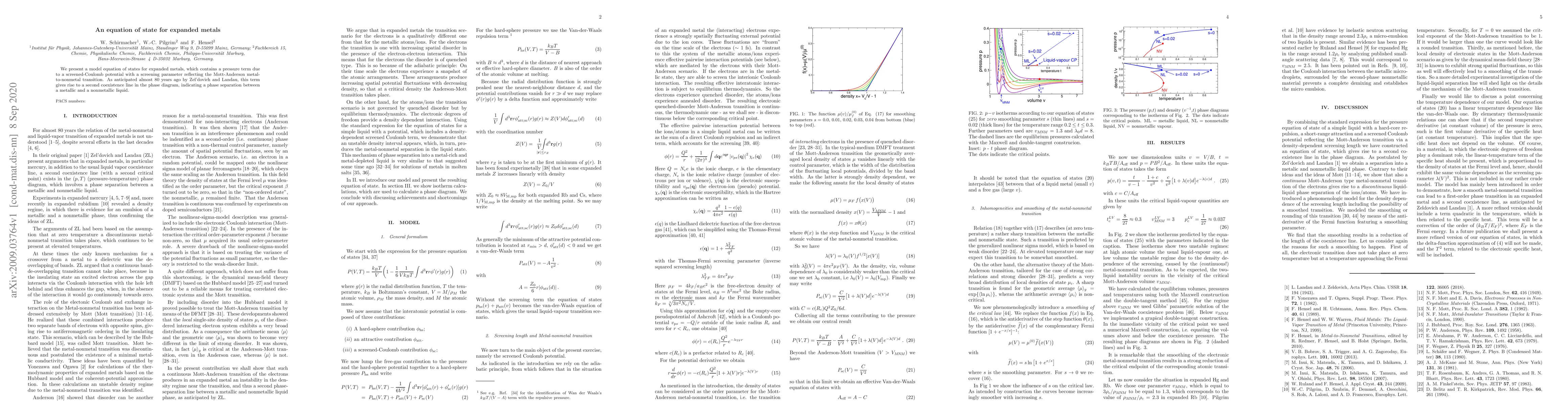 Thumbnail for An equation of state for expanded metals