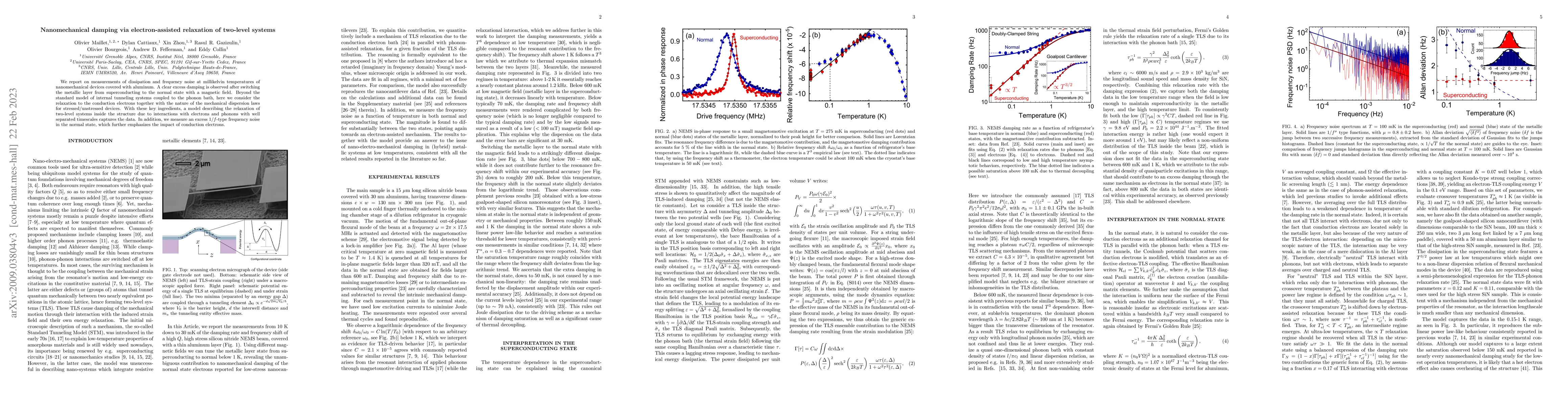 Thumbnail for Nanomechanical damping via electron-assisted relaxation of two-level
  systems