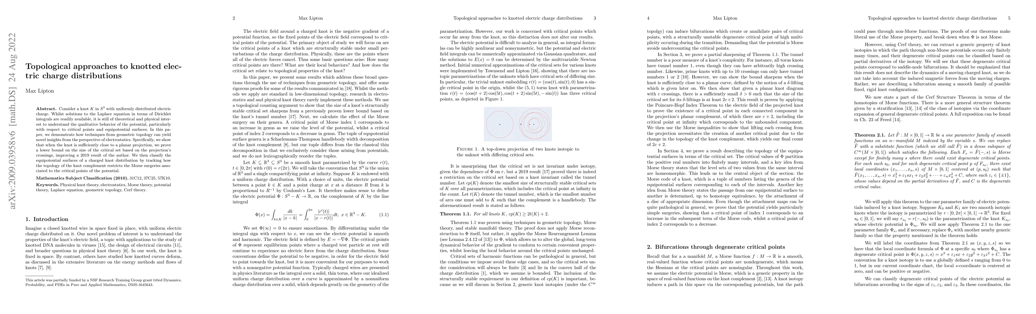 Thumbnail for Topological approaches to knotted electric charge distributions
