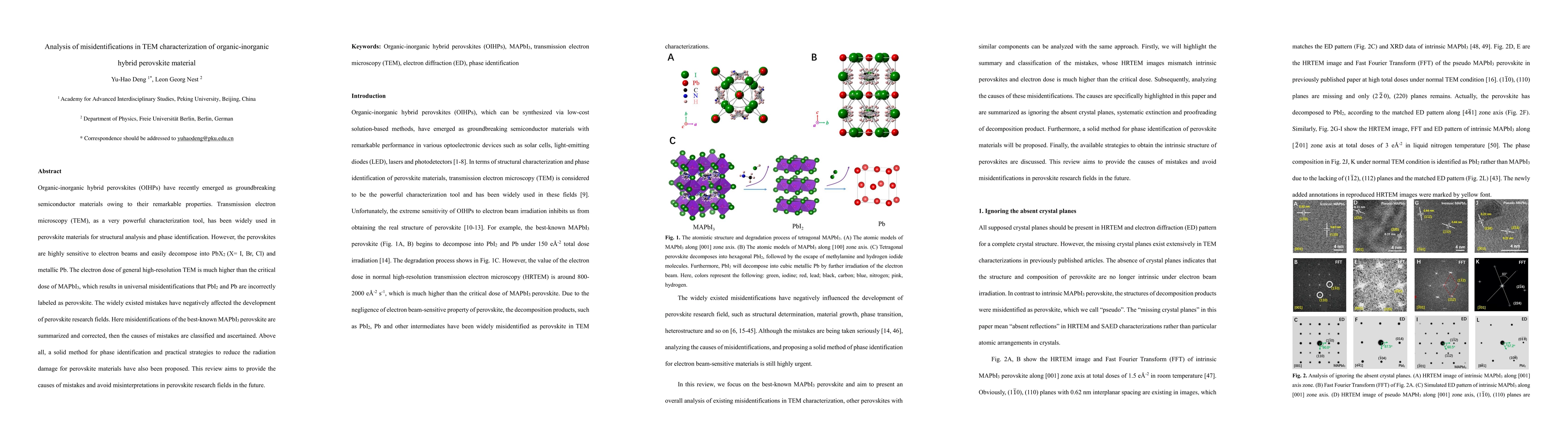 Thumbnail for Analysis of misidentifications in TEM characterization of perovskite
  material