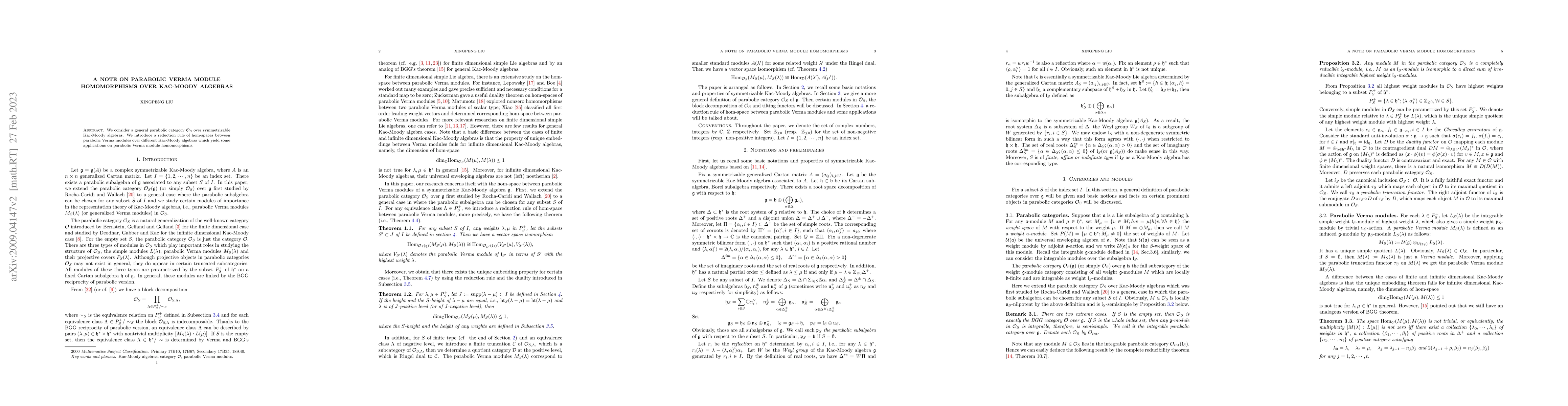 Thumbnail for A note on parabolic Verma module homomorphisms over Kac-Moody Algebras