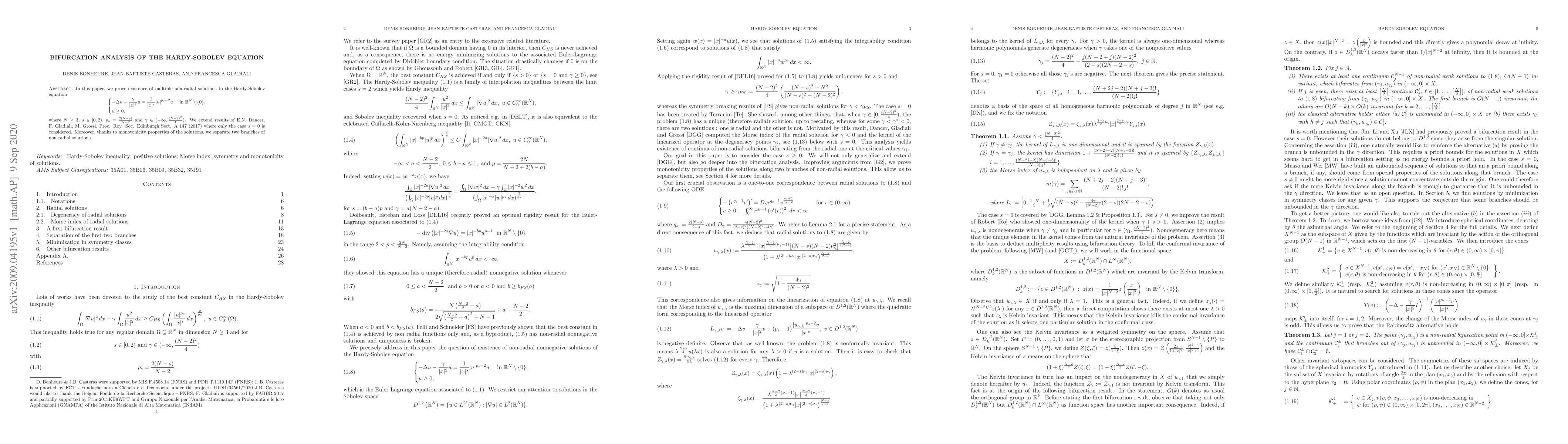 Thumbnail for Bifurcation analysis of the Hardy-Sobolev equation
