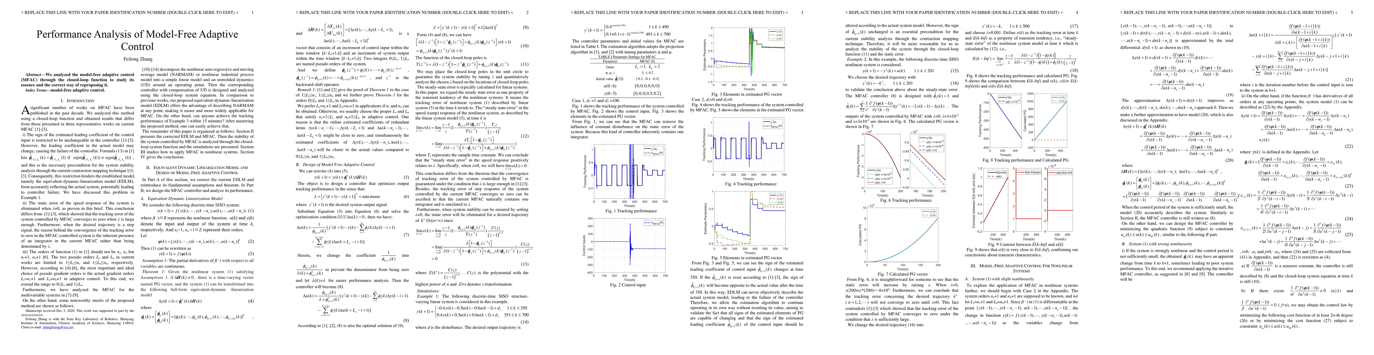 Thumbnail for Performance Analysis of Model-Free Adaptive Control