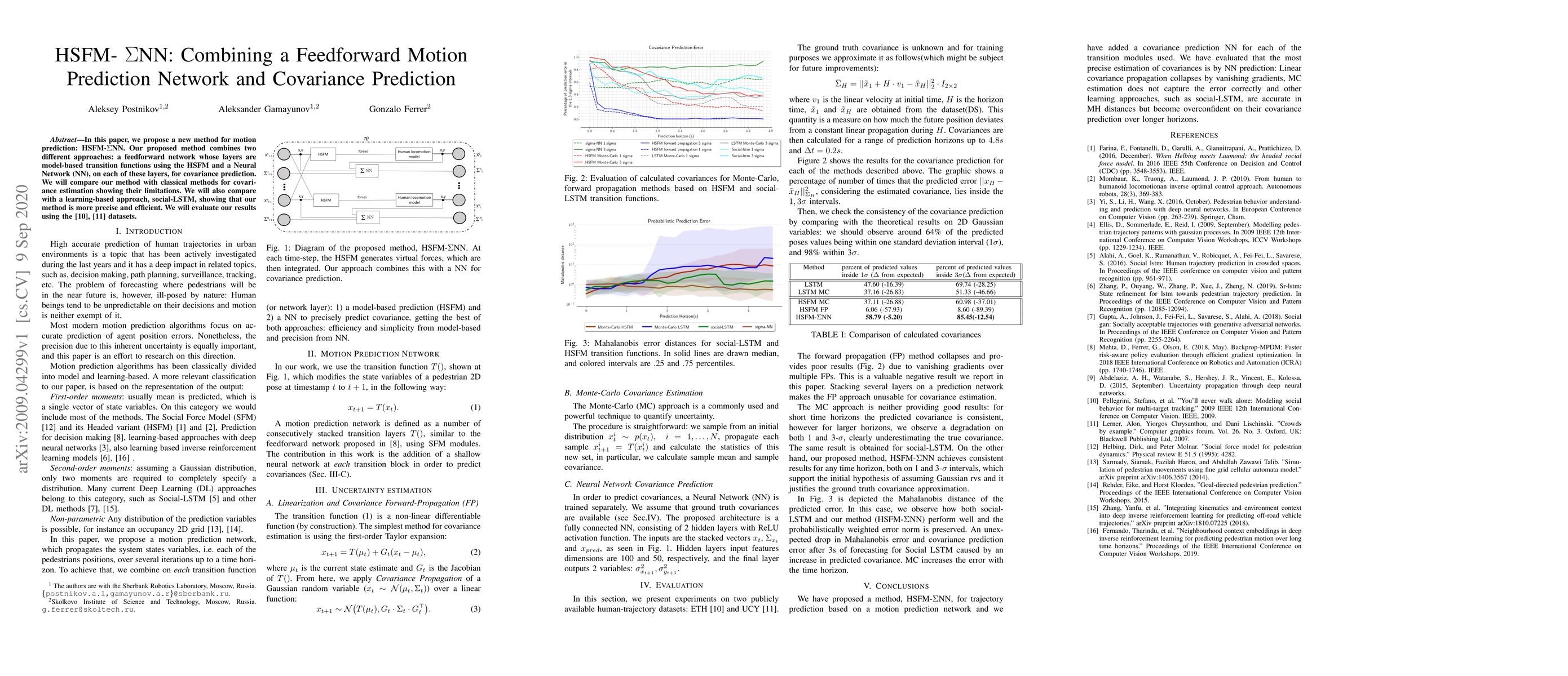 Thumbnail for HSFM-$\Sigma$nn: Combining a Feedforward Motion Prediction Network and
  Covariance Prediction