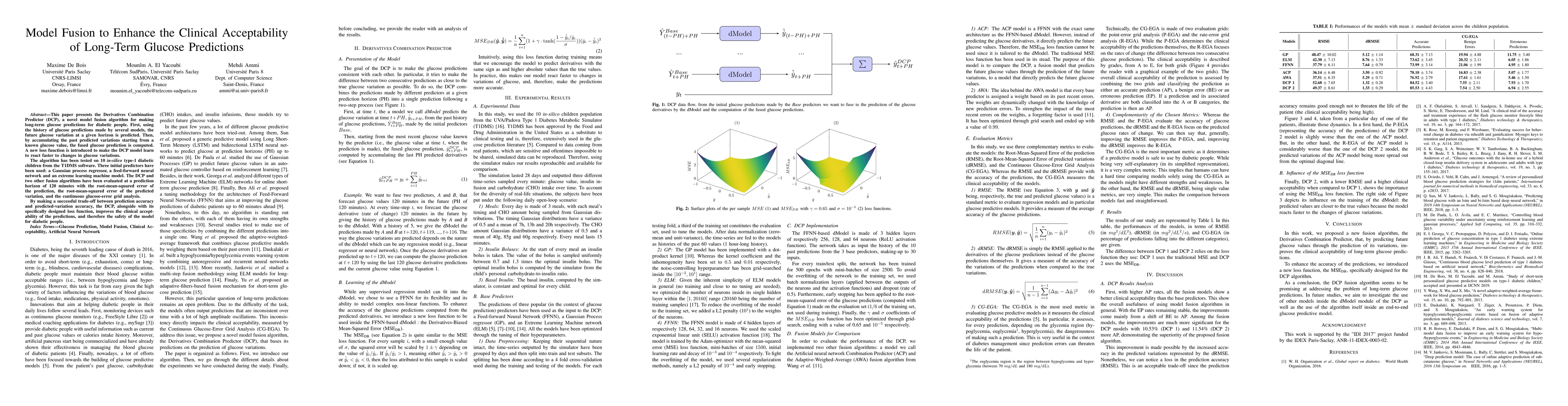 Thumbnail for Model Fusion to Enhance the Clinical Acceptability of Long-Term Glucose
  Predictions