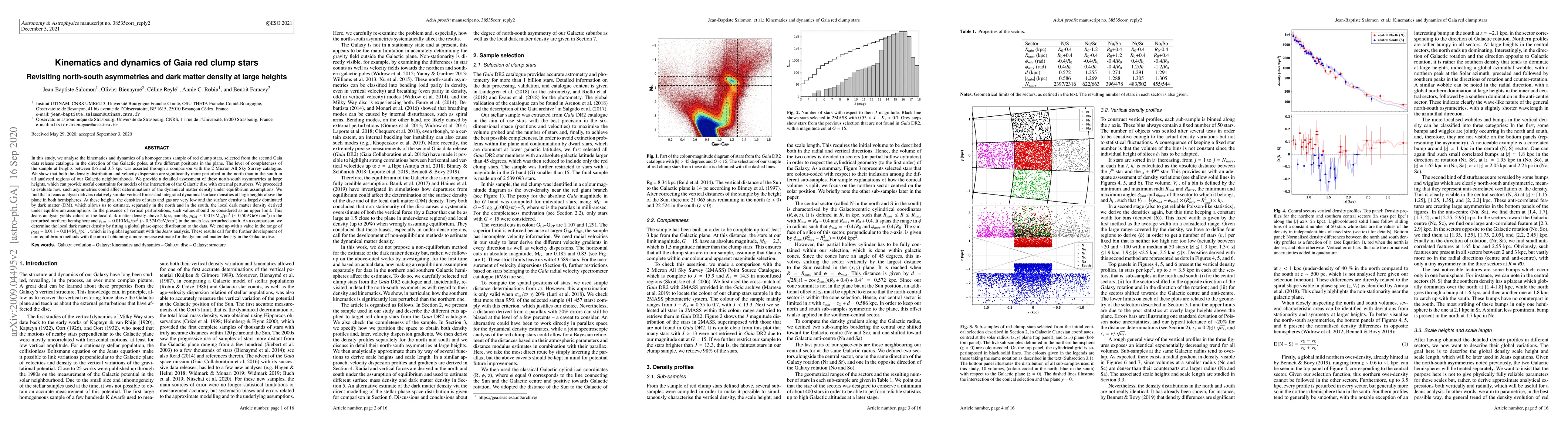 Thumbnail for Kinematics and dynamics of Gaia red clump stars
