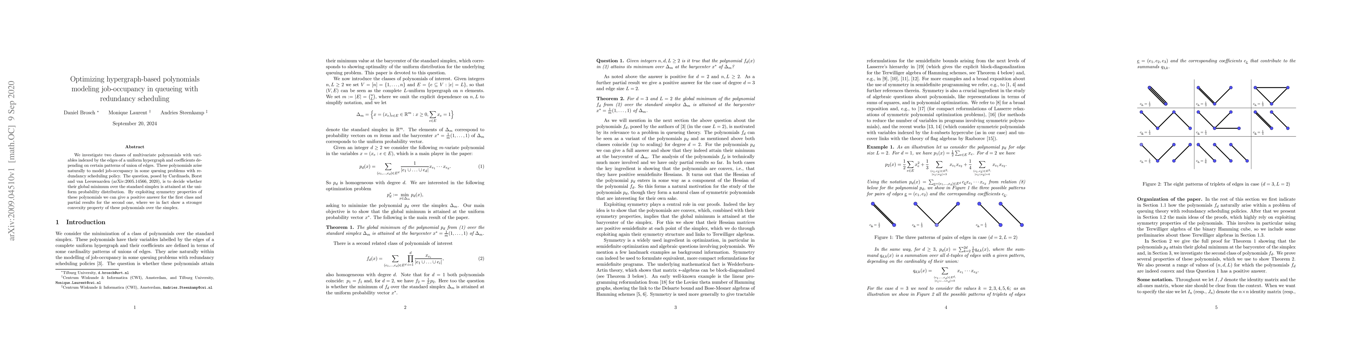 Thumbnail for Optimizing hypergraph-based polynomials modeling job-occupancy in
  queueing with redundancy scheduling