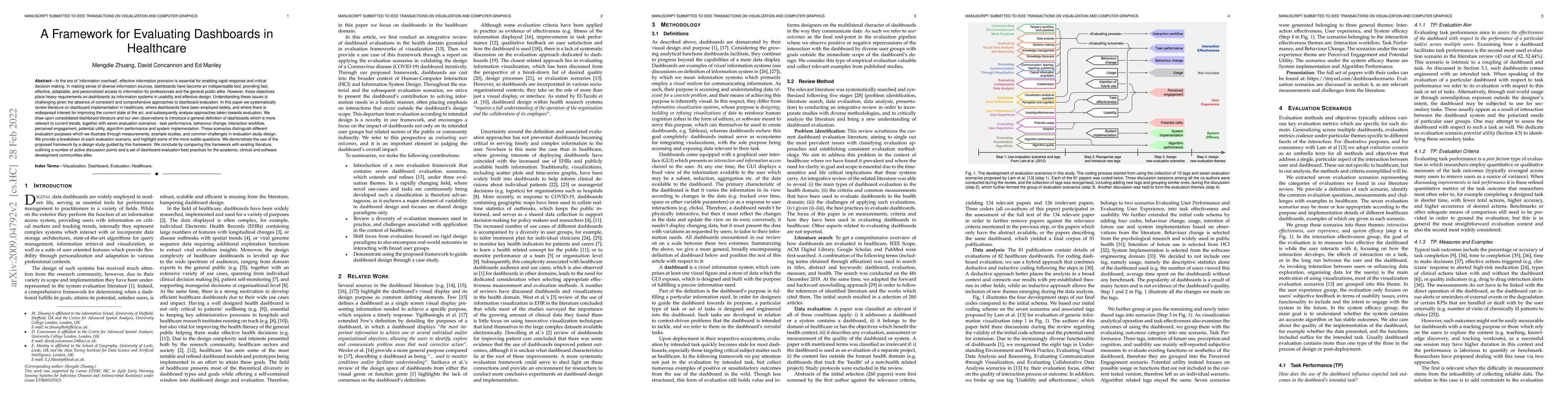 Thumbnail for A Framework for Evaluating Dashboards in Healthcare