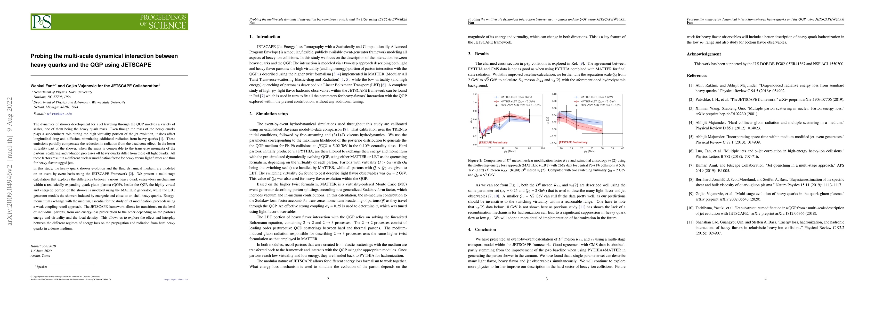 Thumbnail for Probing the multi-scale dynamical interaction between heavy quarks and
  the QGP using JETSCAPE