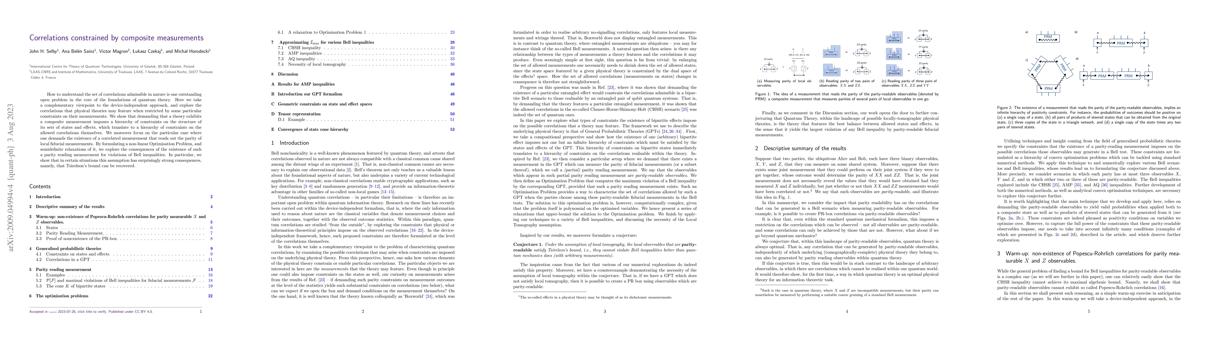 Thumbnail for Correlations constrained by composite measurements