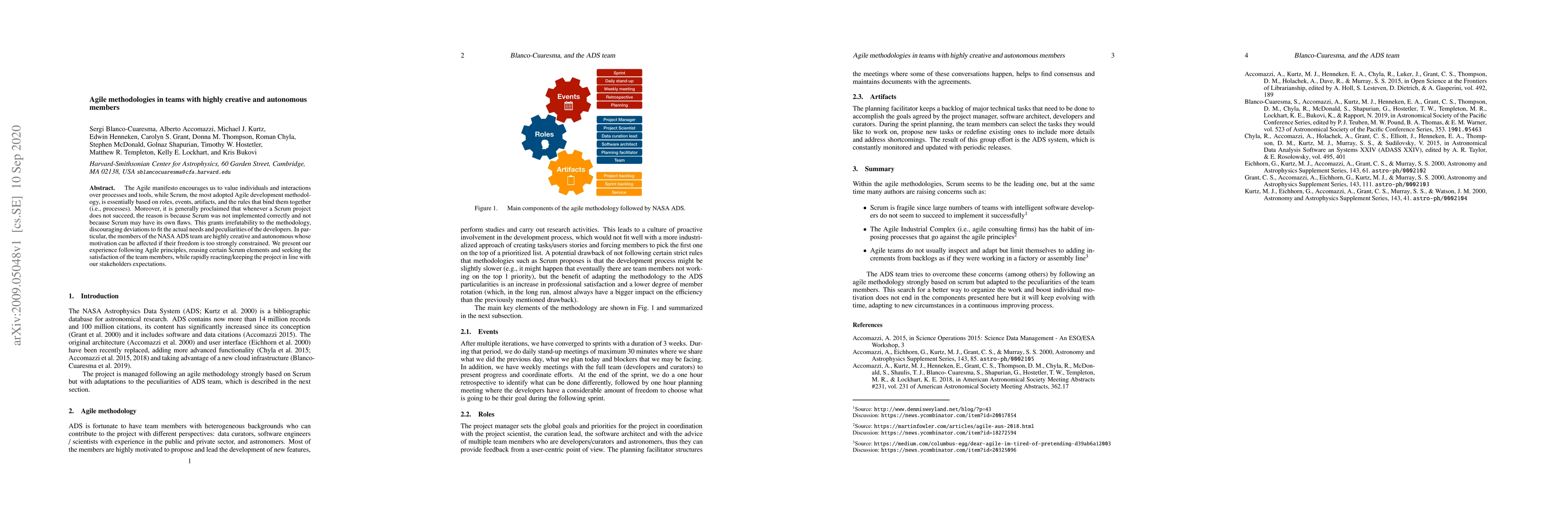 Thumbnail for Agile methodologies in teams with highly creative and autonomous members