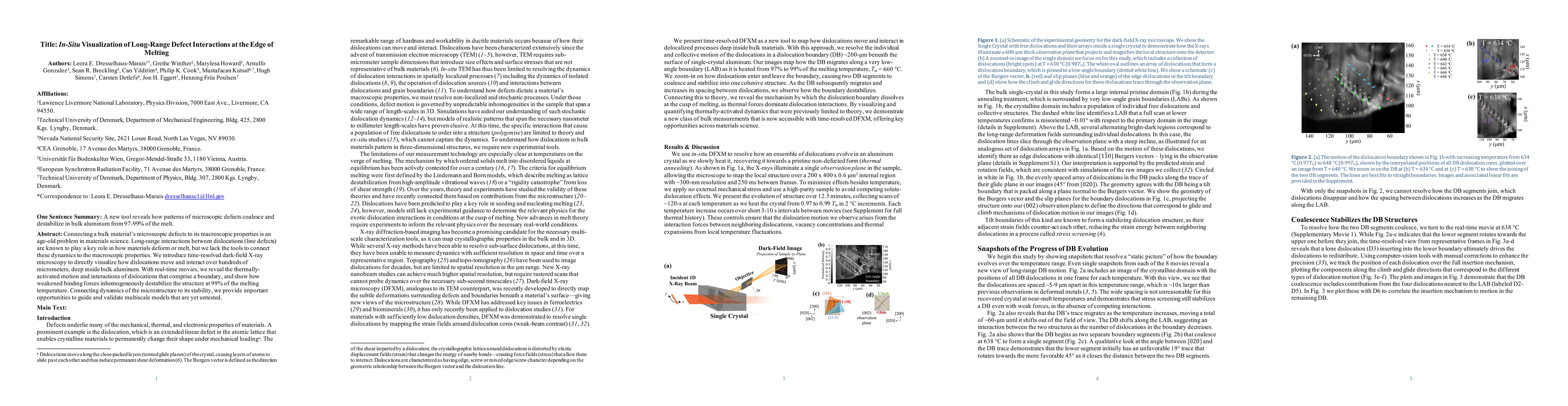 Thumbnail for In-Situ Visualization of Long-Range Defect Interactions at the Edge of
  Melting
