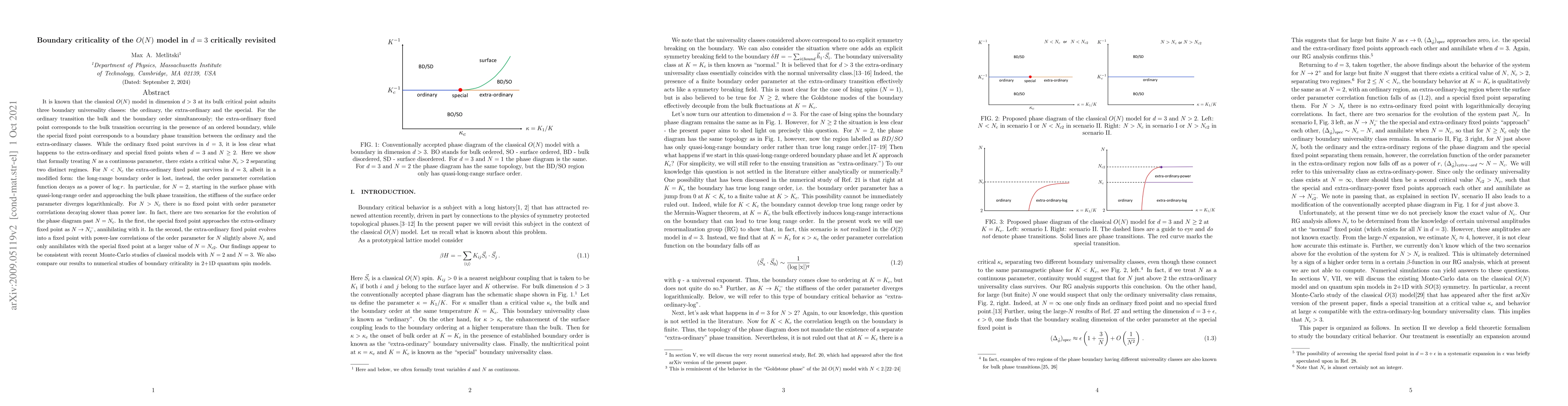 Thumbnail for Boundary criticality of the O(N) model in d = 3 critically revisited