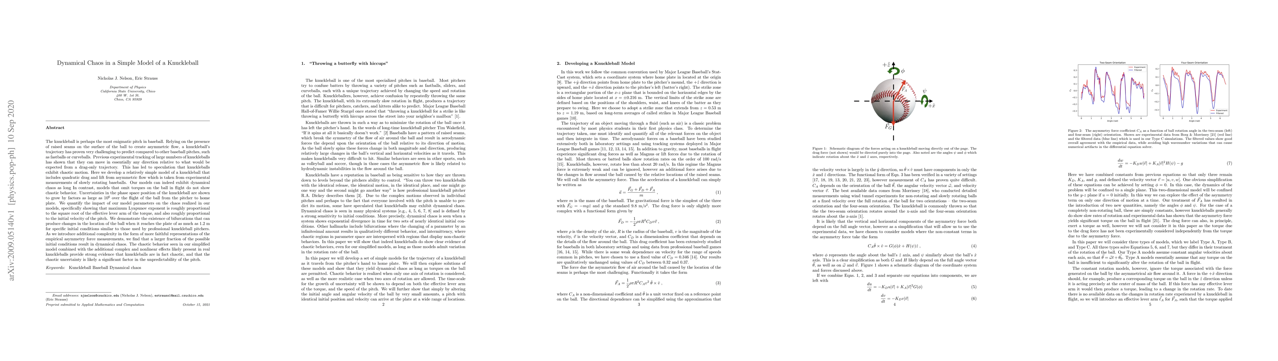 Thumbnail for Dynamical Chaos in a Simple Model of a Knuckleball