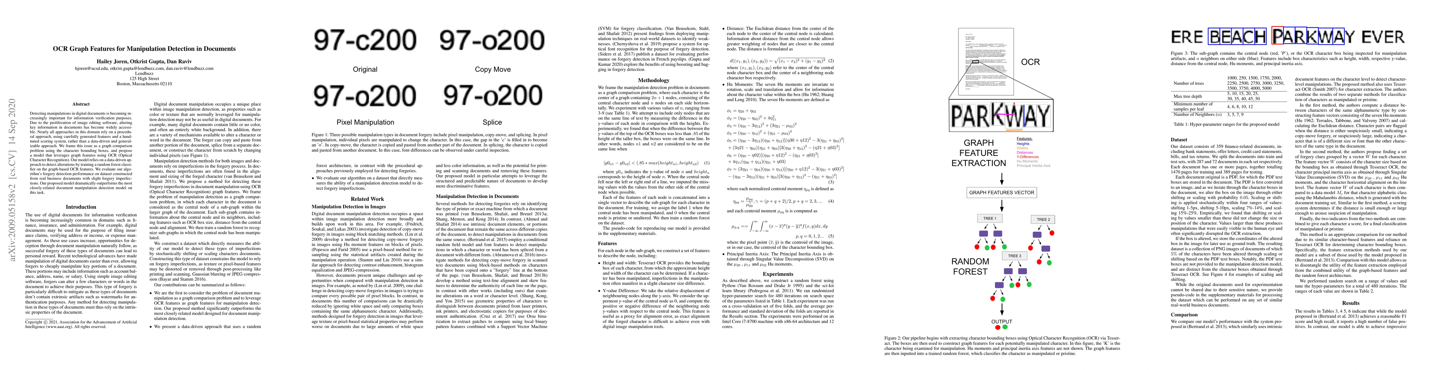 Thumbnail for OCR Graph Features for Manipulation Detection in Documents
